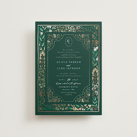 Foil-Pressed Petite Wedding Invitations
