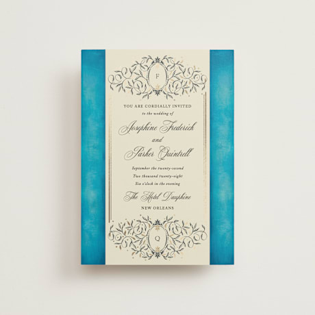 Foil-Pressed Petite Wedding Invitations