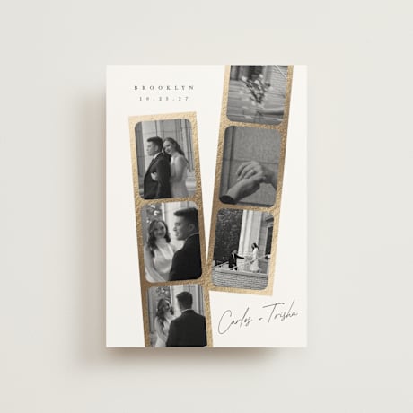 Foil-Pressed Save the Date Postcards