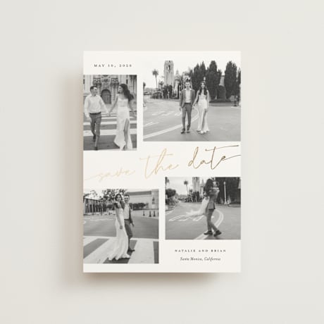 Foil-Pressed Save the Date Postcards