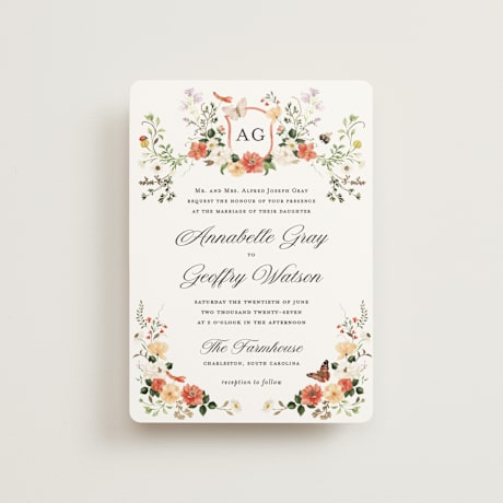 Foil-Pressed Petite Wedding Invitations