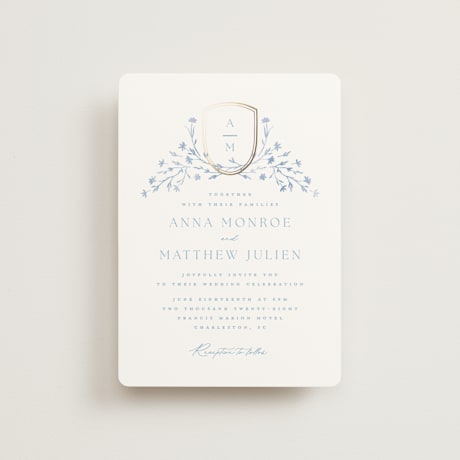 Foil-Pressed Petite Wedding Invitations