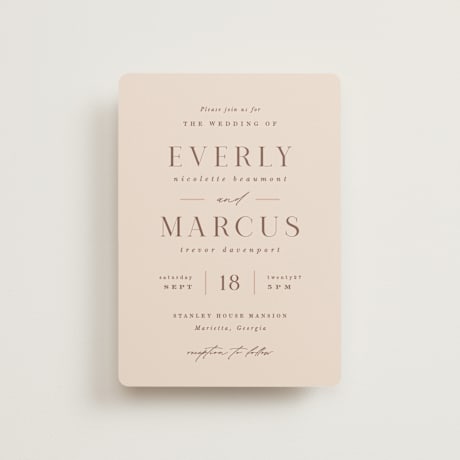 Petite Wedding Invitations
