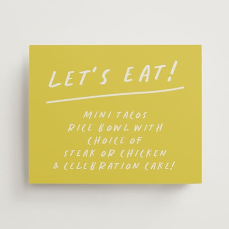 Graduation Menu Signs