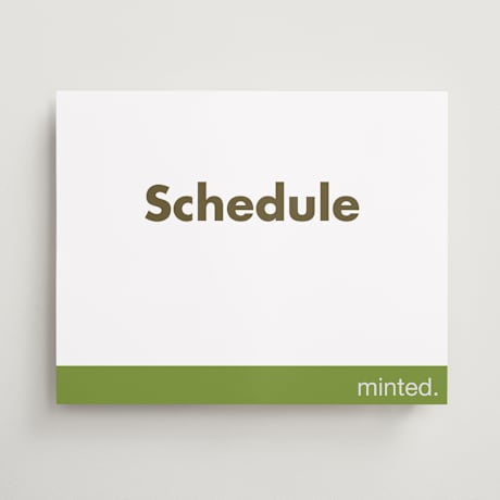 Schedule Signs
