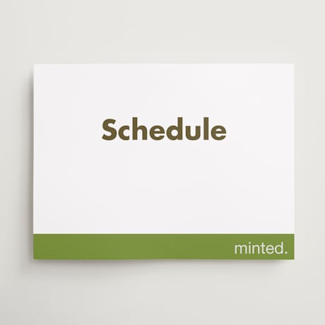 Schedule Signs