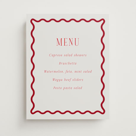 Graduation Menu Signs