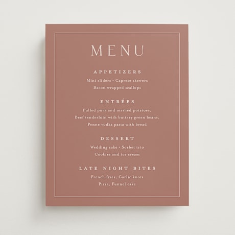 Menu Signs