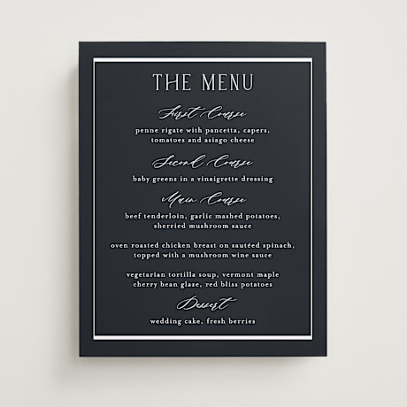 Menu Signs