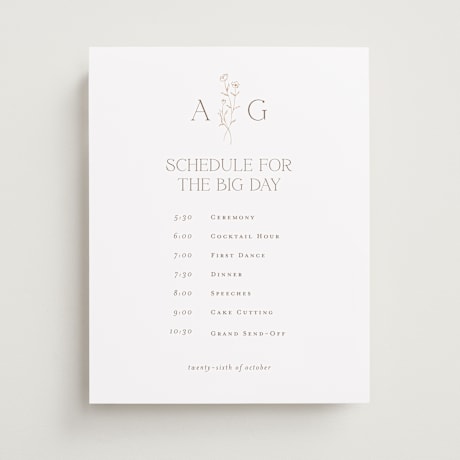 Schedule Signs
