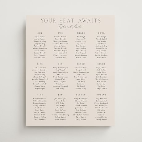 Custom Seating Charts