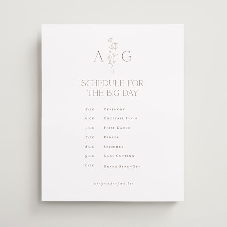Schedule Signs