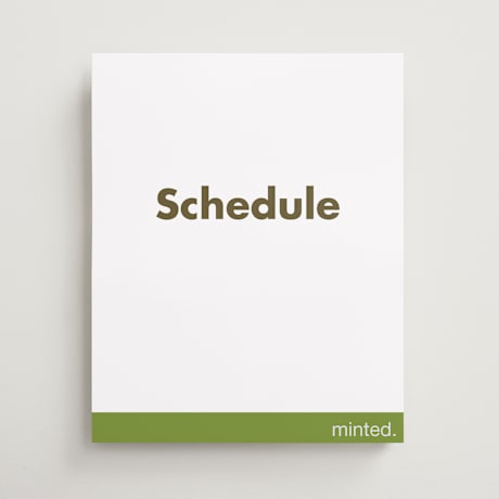 Schedule Signs