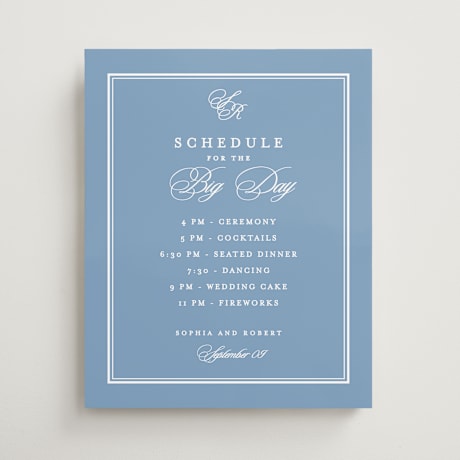 Schedule Signs