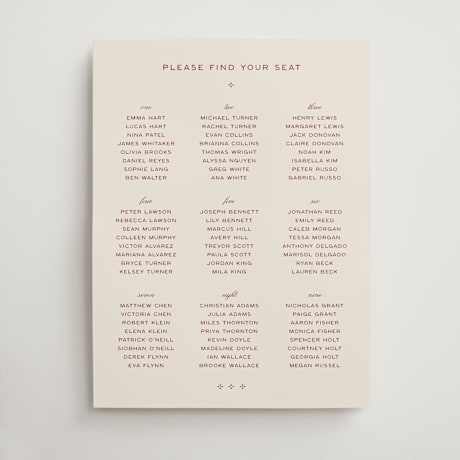 Custom Seating Charts