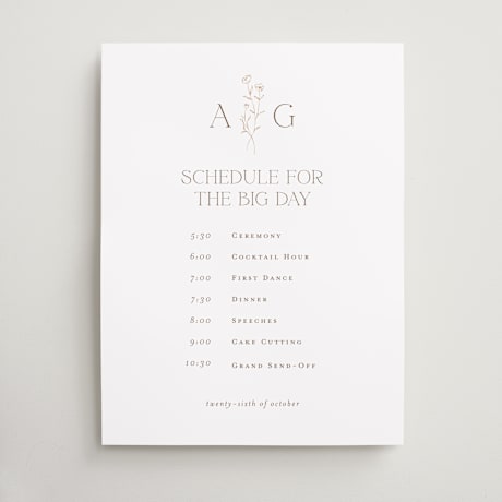 Schedule Signs