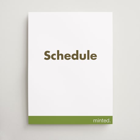 Schedule Signs