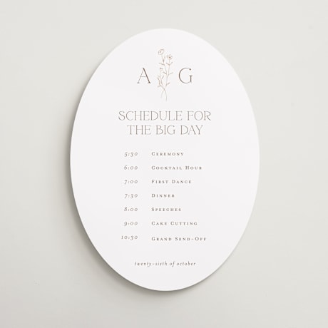 Schedule Signs