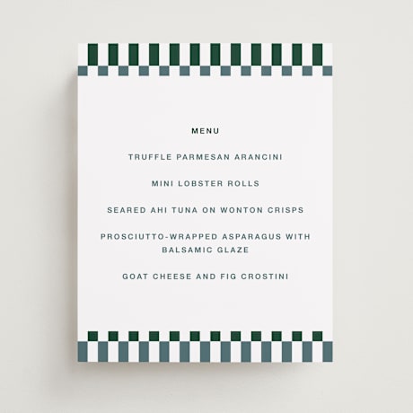 Graduation Menu Signs