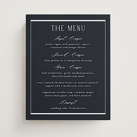 Menu Signs