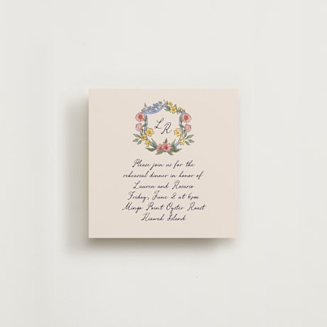 Rehearsal Dinner Cards