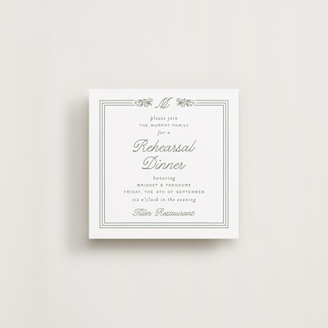 Rehearsal Dinner Cards