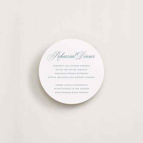 Rehearsal Dinner Cards