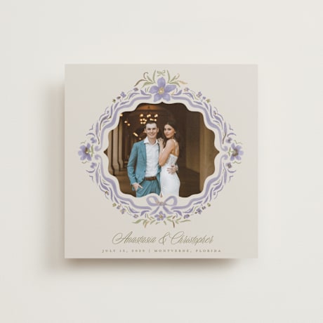 Foil-Pressed Save the Date Cards