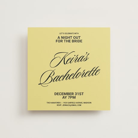 Bachelorette Party Invitations