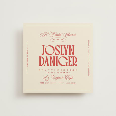 Bridal Shower Invitations