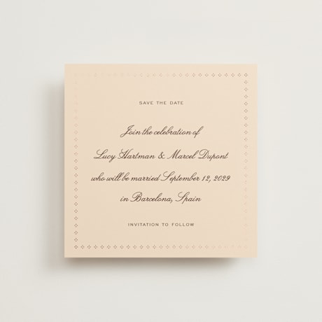 Foil-Pressed Save the Date Cards