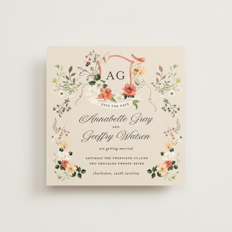 Foil-Pressed Save the Date Cards