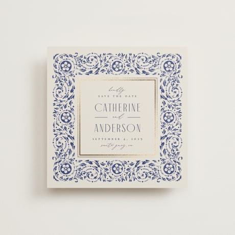 Foil-Pressed Save the Date Cards