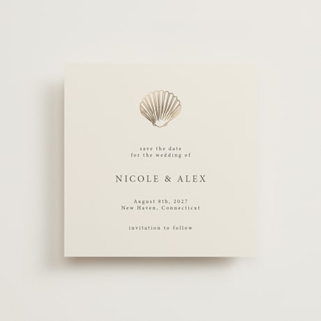 Foil-Pressed Save the Date Cards