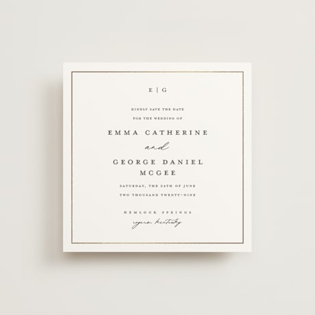 Foil-Pressed Save the Date Cards