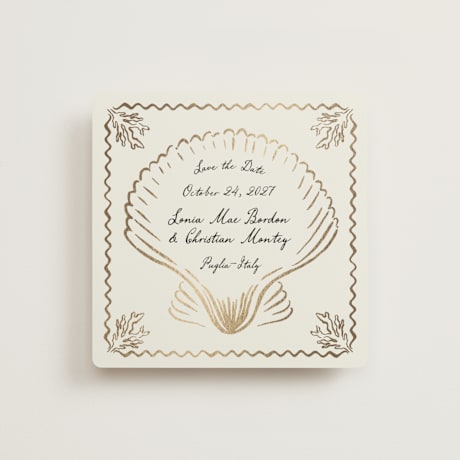 Foil-Pressed Save the Date Cards