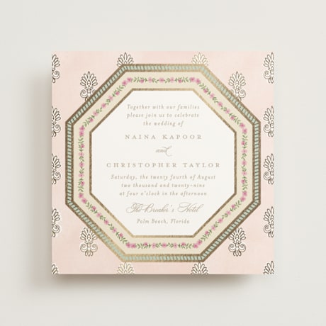Foil-Pressed Wedding Invitations