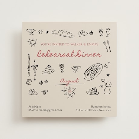Rehearsal Dinner Invitations