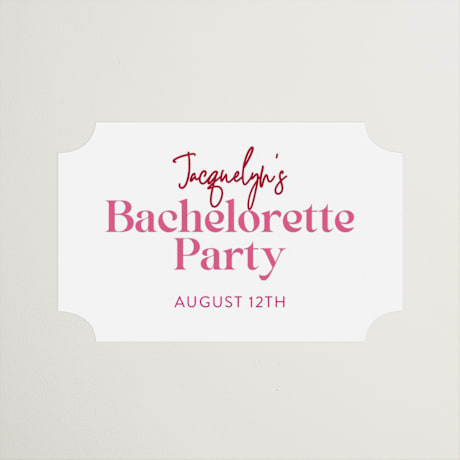 Bachelorette Party Favor Stickers