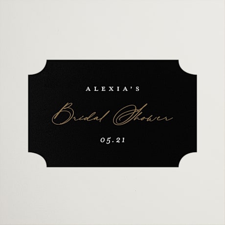 Bridal Shower Favor Stickers