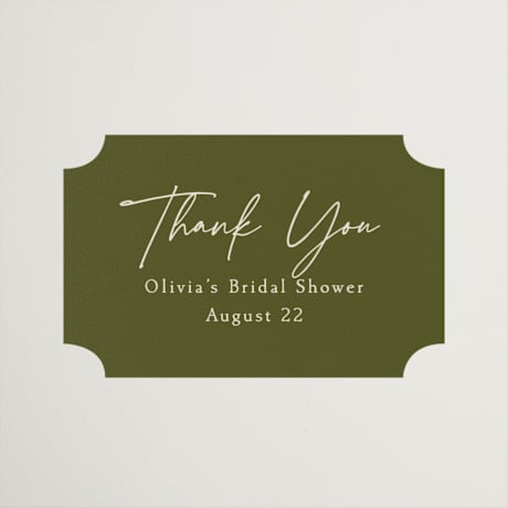 Bridal Shower Favor Stickers
