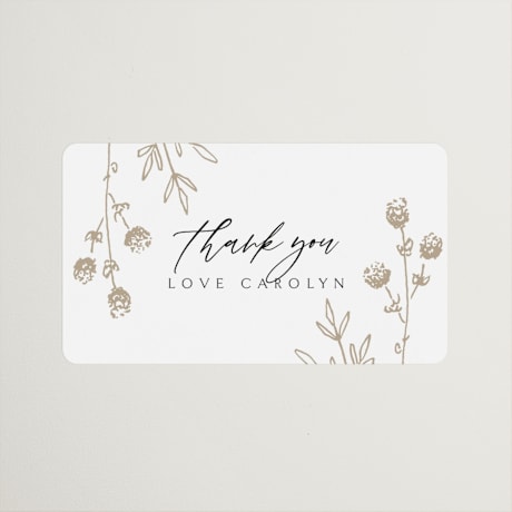 Bridal Shower Favor Stickers