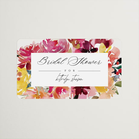 Bridal Shower Favor Stickers