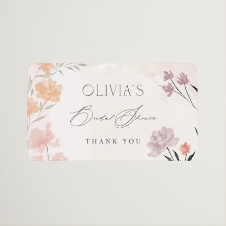 Bridal Shower Favor Stickers