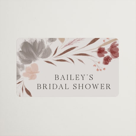 Bridal Shower Favor Stickers