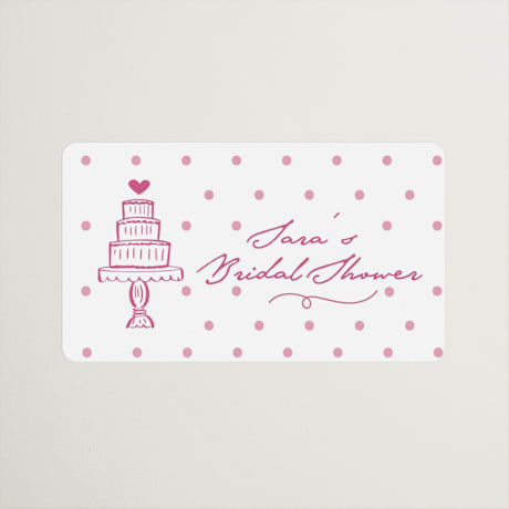 Bridal Shower Favor Stickers
