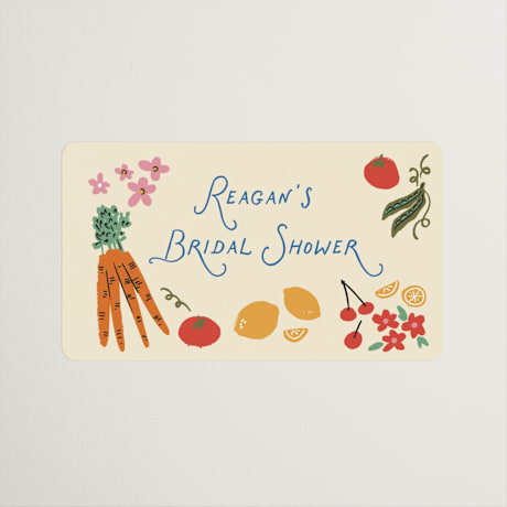 Bridal Shower Favor Stickers