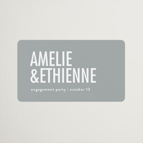 Engagement Party Favor Stickers