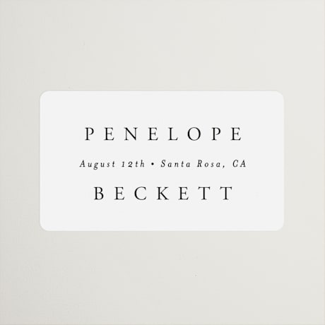 Wedding Favor Stickers