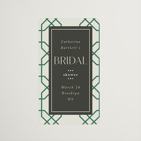 Bridal Shower Favor Stickers